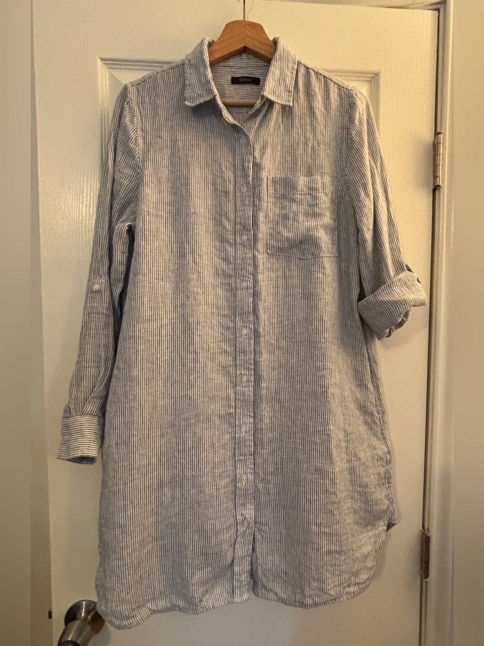 Quince Button-Down Linen Shirtdress